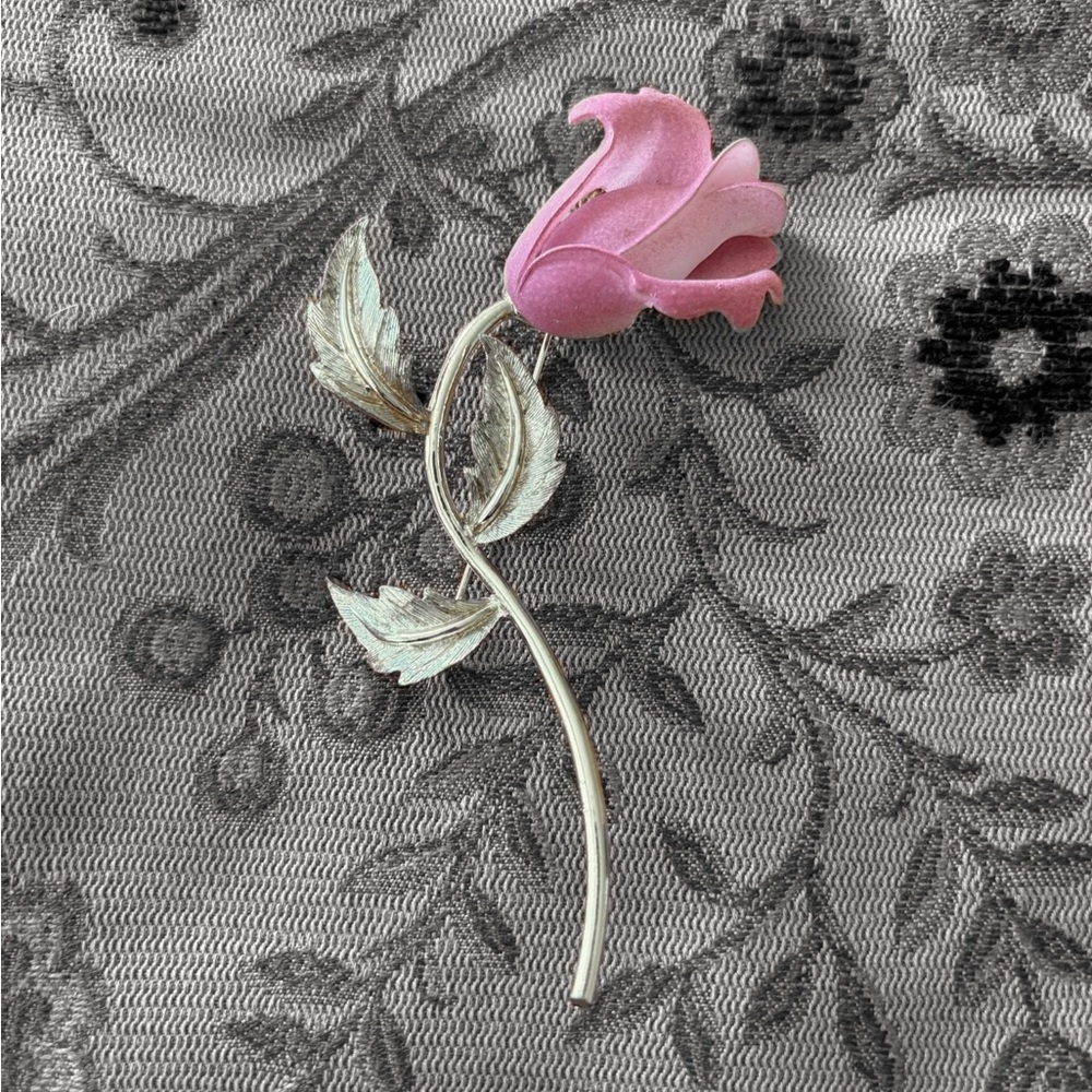 Vintage rose brooch